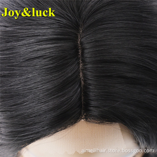 Wholesale Wig Front Lace for Women Middle Part Party Ladies Hair Middle Part Natural Water Wave Lace Front Synthetic Hair Wigs